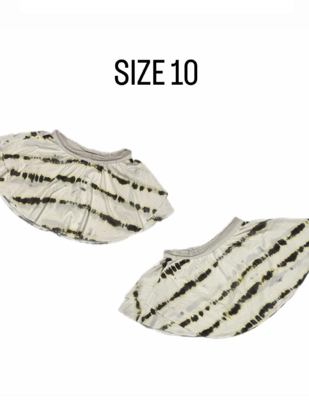 Lululemon Court Rival High-Rise Skirt Tall | Size 10 | Neutral Tie Dye Stripe.